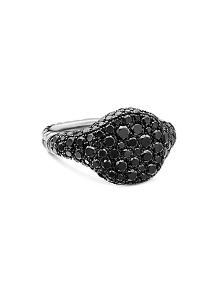 Chevron Pinky Ring 18K White Gold