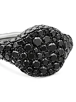 Chevron Pinky Ring 18K White Gold
