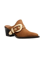 Maven 50MM Suede Block-Heel Mules