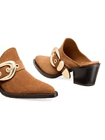 Maven 50MM Suede Block-Heel Mules