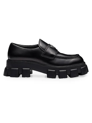 Monolith Brushed Leather Loafers