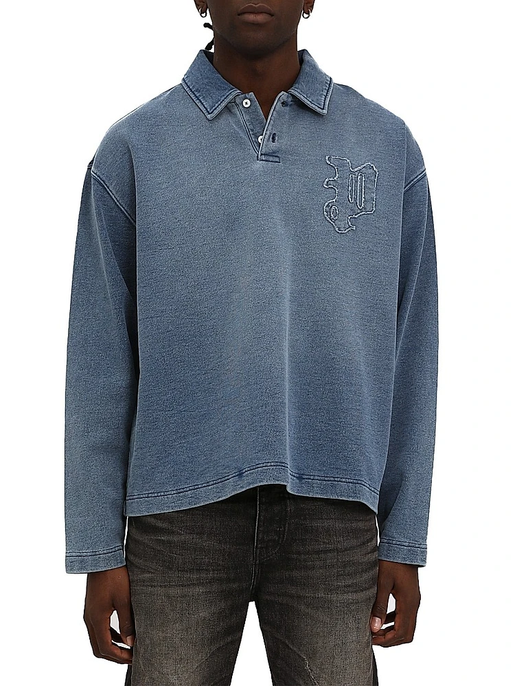 Fleece Crossback Polo Shirt