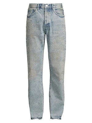 Sandstone Camo Hotfix Straight Jeans