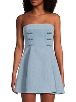 Tai Denim Strapless Minidress