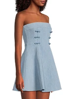 Tai Denim Strapless Minidress