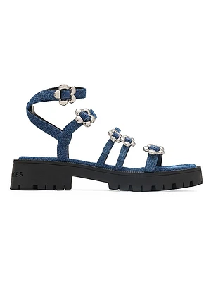 The Kiki Denim Gladiator Sandals
