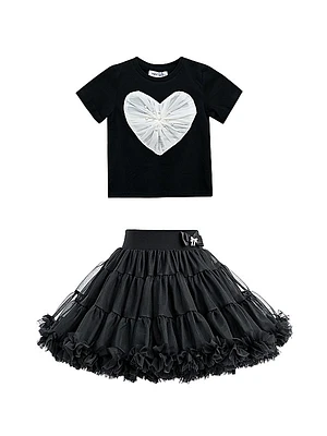 Baby Girl's, Little Girl's & Girl's Valerie Heart Skirt Outfit