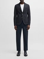 Slim-Fit Blazer Micro-Patterned Cotton