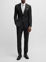 Slim-Fit Trousers Virgin Wool with Stretch
