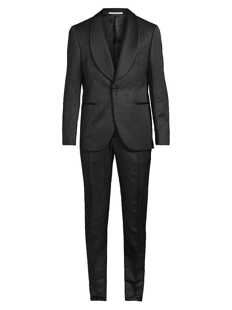 Shawl Lapel Tailored Wool Tuxedo