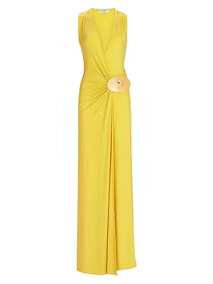 Fadila Wrap Maxi Dress