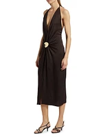 Celina Halter Midi-Dress