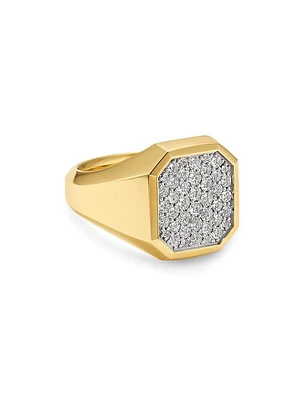Streamline Signet Ring 18K Yellow Gold