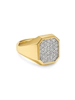 Streamline Signet Ring 18K Yellow Gold