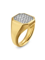 Streamline Signet Ring 18K Yellow Gold