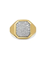 Streamline Signet Ring 18K Yellow Gold