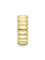 Kate 14K Yellow Gold & 0.07 TCW Diamond Fluted Band