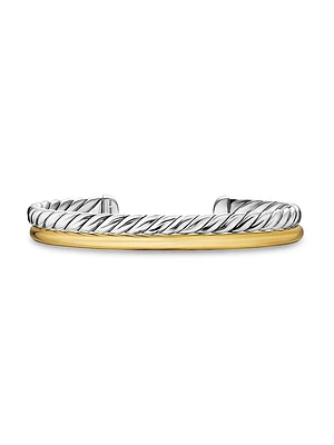 DY Mercer Two Row Cuff Bracelet Sterling Silver