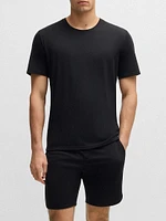 Stretch-Jersey Pajamas with Overlock Stitching