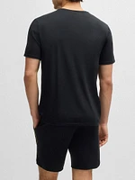 Stretch-Jersey Pajamas with Overlock Stitching