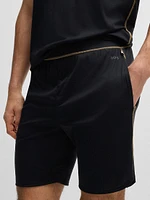 Stretch-Jersey Pajamas with Overlock Stitching