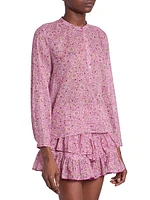Maria Printed Cotton Top