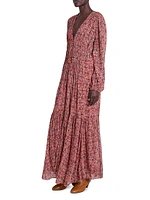 Briane Printed Tiered Maxi Dress