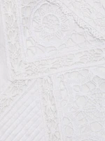 Gaelia Lace-Trim Cotton Top