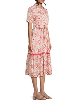 Carmel Cotton Floral Shirtdress
