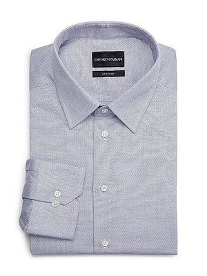 Chevron Cotton Dress Shirt