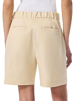 Leona Linen-Blend Shorts