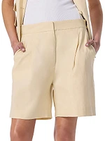 Leona Linen-Blend Shorts
