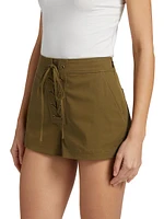 Leon Lace-Up Relaxed Shorts