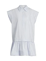 Brock Cotton Drop-Waist Minidress
