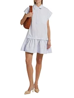 Brock Cotton Drop-Waist Minidress