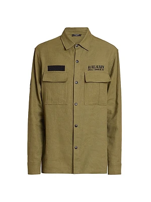 Logo Canvas Overshirt