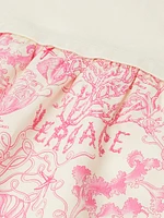 Little Girl's & Coral Theatre Barocco Print Dress