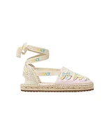 Little Girl's & Lace-Up Espadrille Flats
