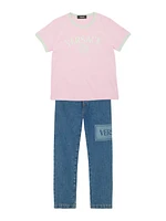 Little Girl's & Logo Cotton Jersey T-Shirt