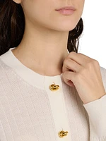 Rib-Knit Wool Cardigan
