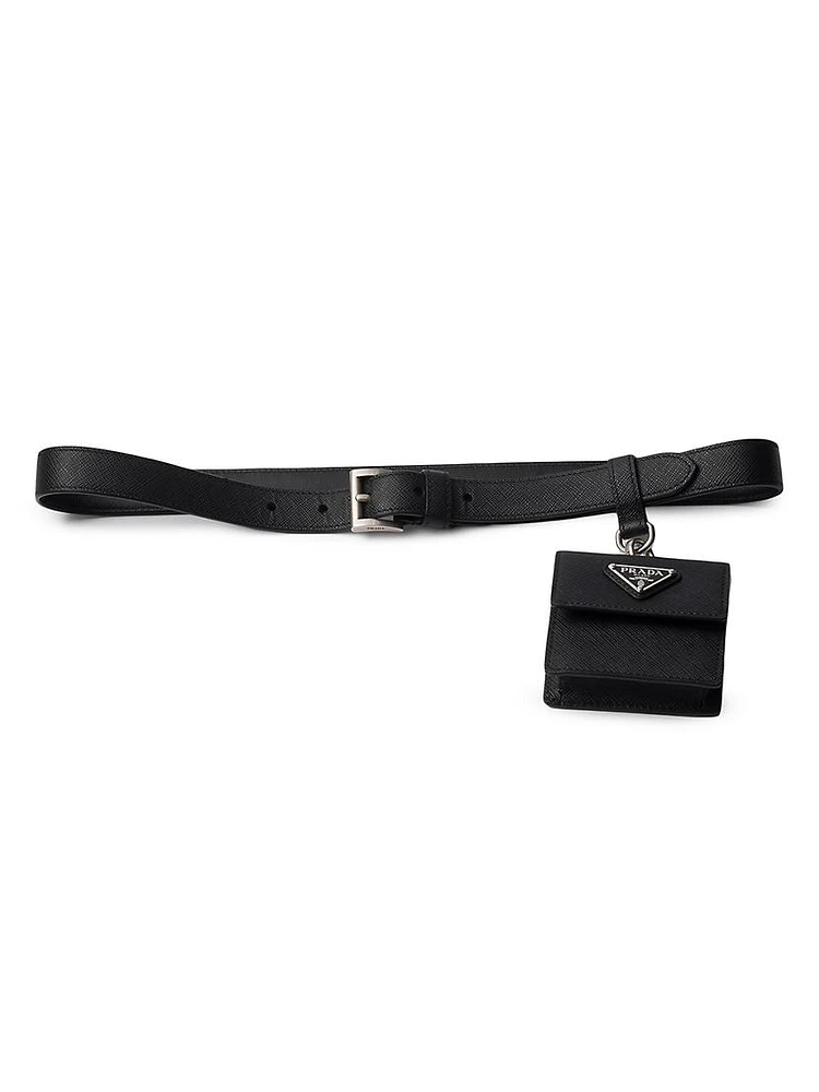 Saffiano Leather Belt