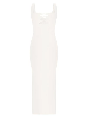 The Alessia Stretch-Crepe Cut-Out Gown