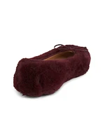 Lou Faux Fur Ballet Flats