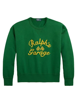 Vintage-Fit Ralph’s Garage Crewneck Sweatshirt
