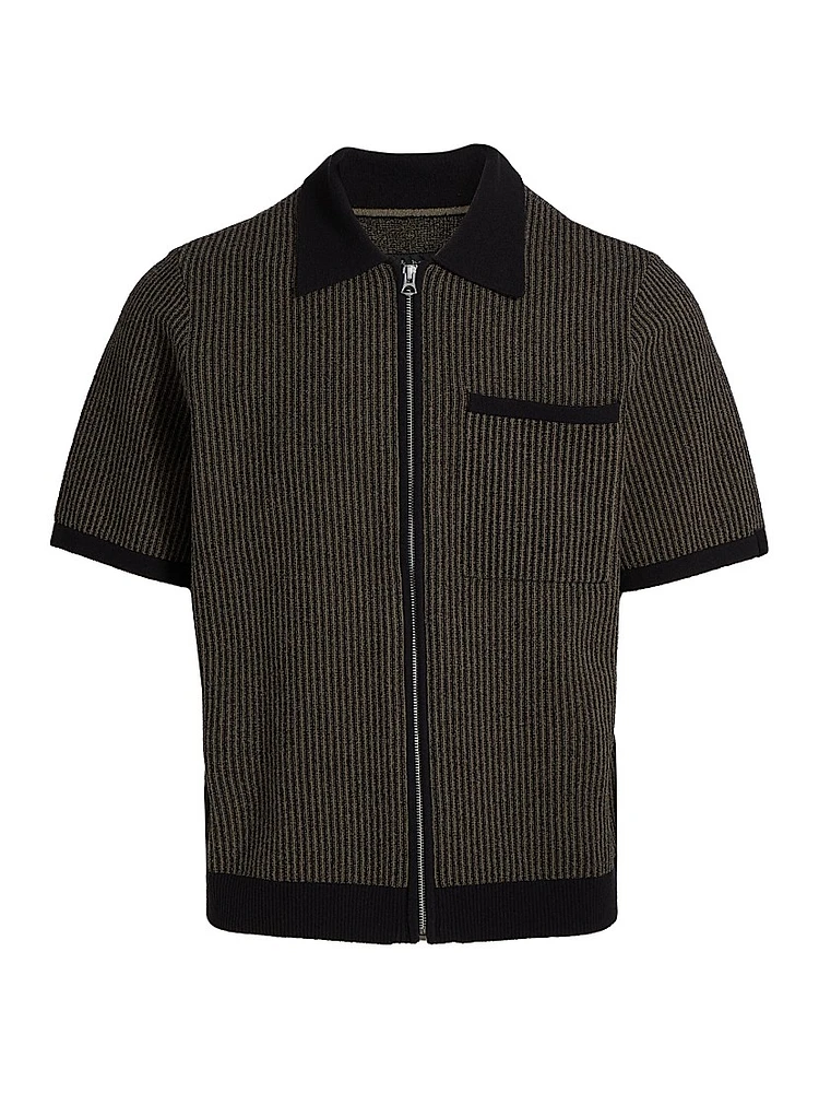 Zuma Jacquard Full-Zip Shirt