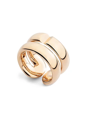 Mon Jeu 18K Rose Gold Double Band Ring