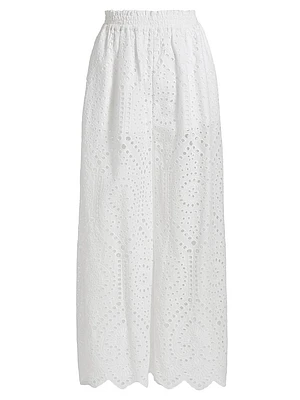 Connie Cotton Eyelet Pants