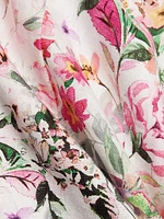 Courtney Floral Linen-Blend Fit & Flare Minidress