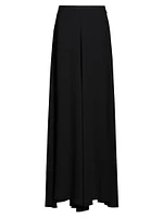 Georgette Wide-Leg Pants