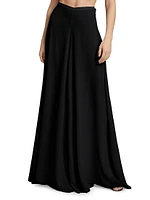 Georgette Wide-Leg Pants